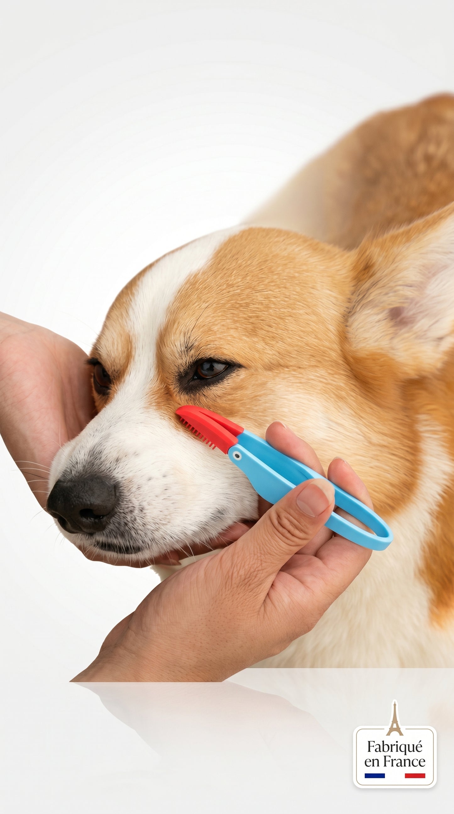 Peigne Anti-Taches Yeux Chien Chat – Brosse Douce Toilettage