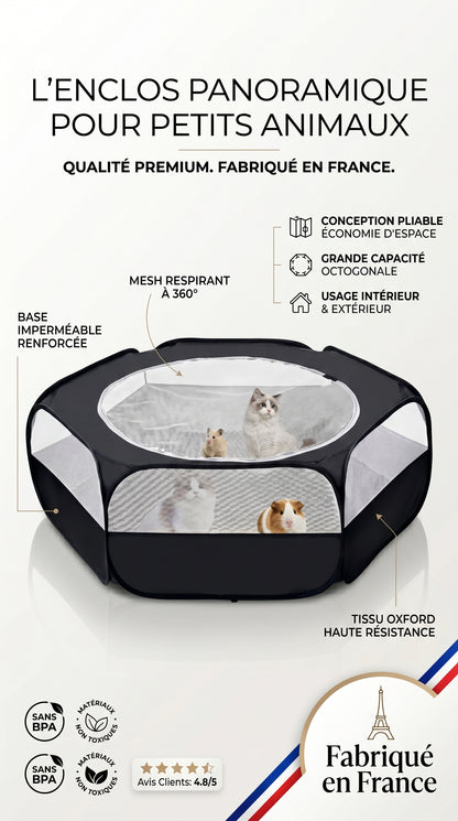 Parc Portable Pop-Up pour Petits Animaux — Hamster, Lapin, Cochon d'Inde