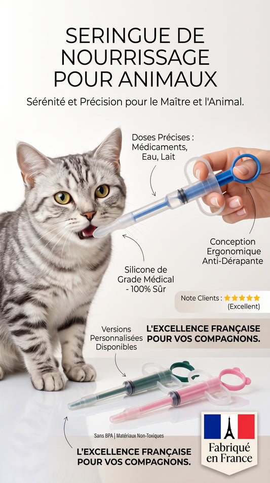 Tireur de Pilules pour Chat & Chien — Applicateur de Médicaments Multi-usages