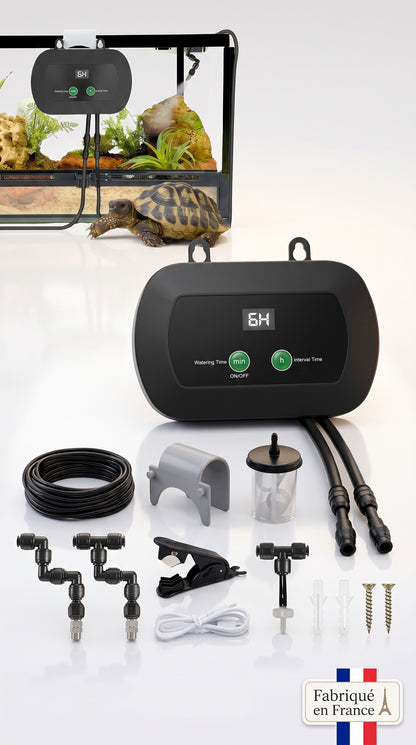 Humidificateur Brumisateur pour Terrarium — Buse 360°, Minuterie, USB | Reptiles