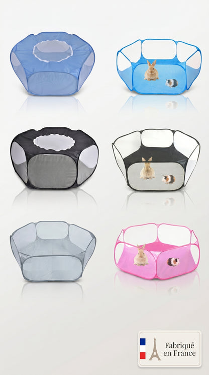 Parc Portable Pop-Up pour Petits Animaux — Hamster, Lapin, Cochon d'Inde
