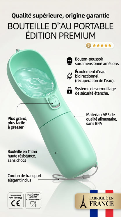 Bouteille d'Eau Portable Chien Chat – Anti-Fuite 300/350/550ml