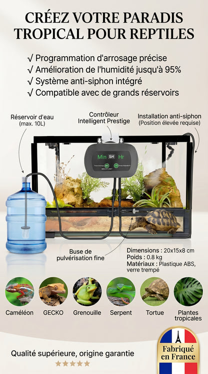 Humidificateur Brumisateur pour Terrarium — Buse 360°, Minuterie, USB | Reptiles