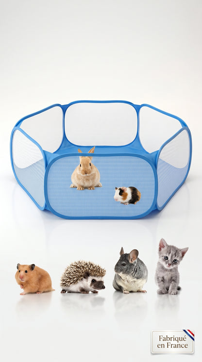 Parc Portable Pop-Up pour Petits Animaux — Hamster, Lapin, Cochon d'Inde