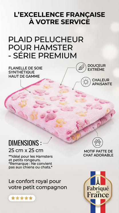 Couverture Flanelle Douce Chien Chat – Motif Patte 4 Tailles
