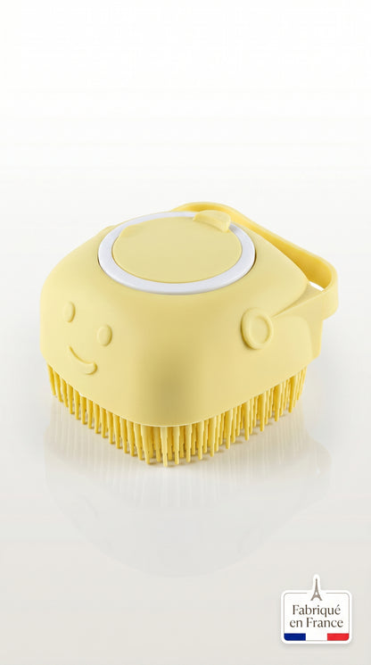 Gant de Bain Silicone Chien Chat – Brosse Massage Toilettage