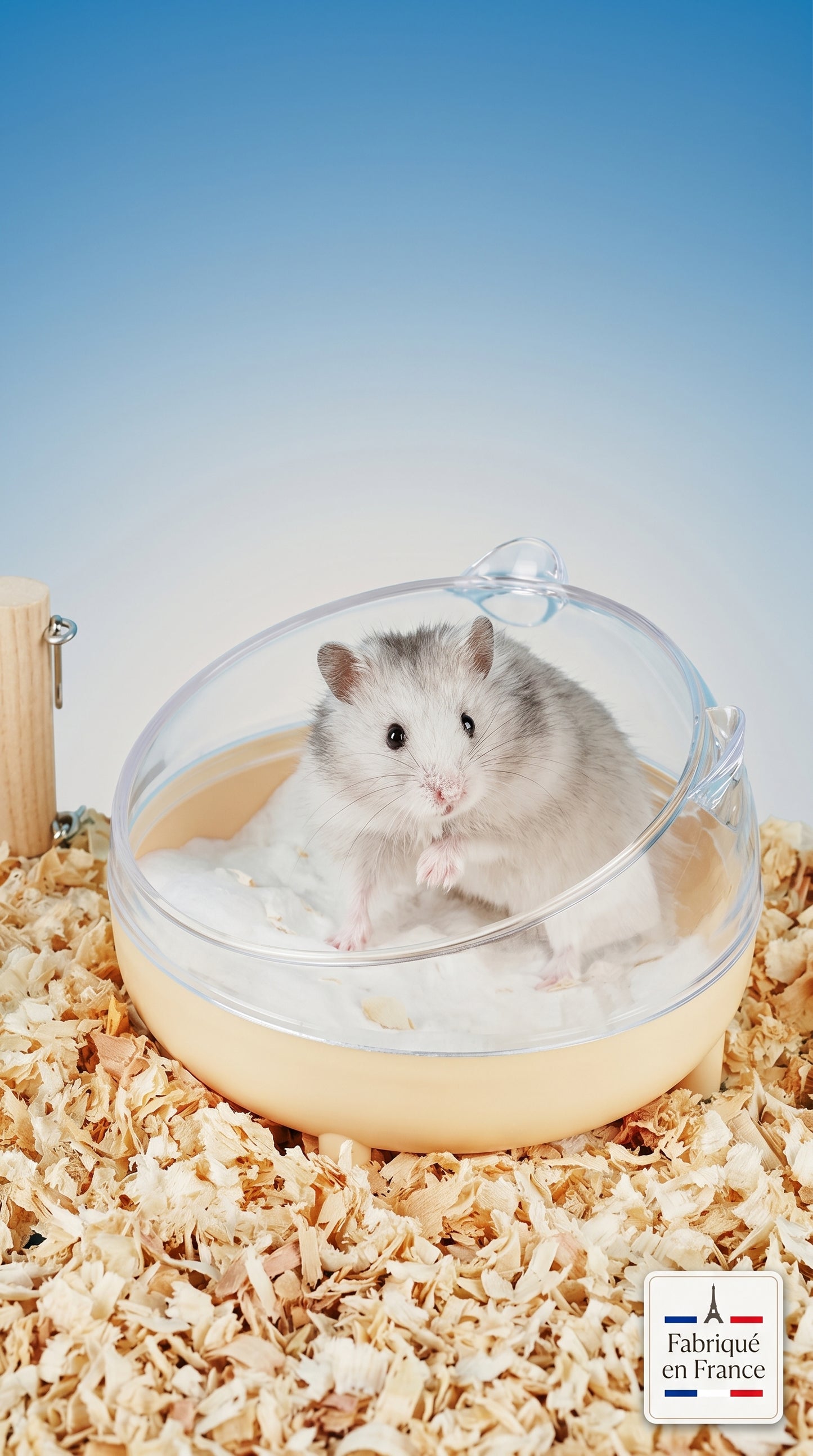 Bac à Sable Transparent pour Hamster – Hygiène et Confort au Quotidien