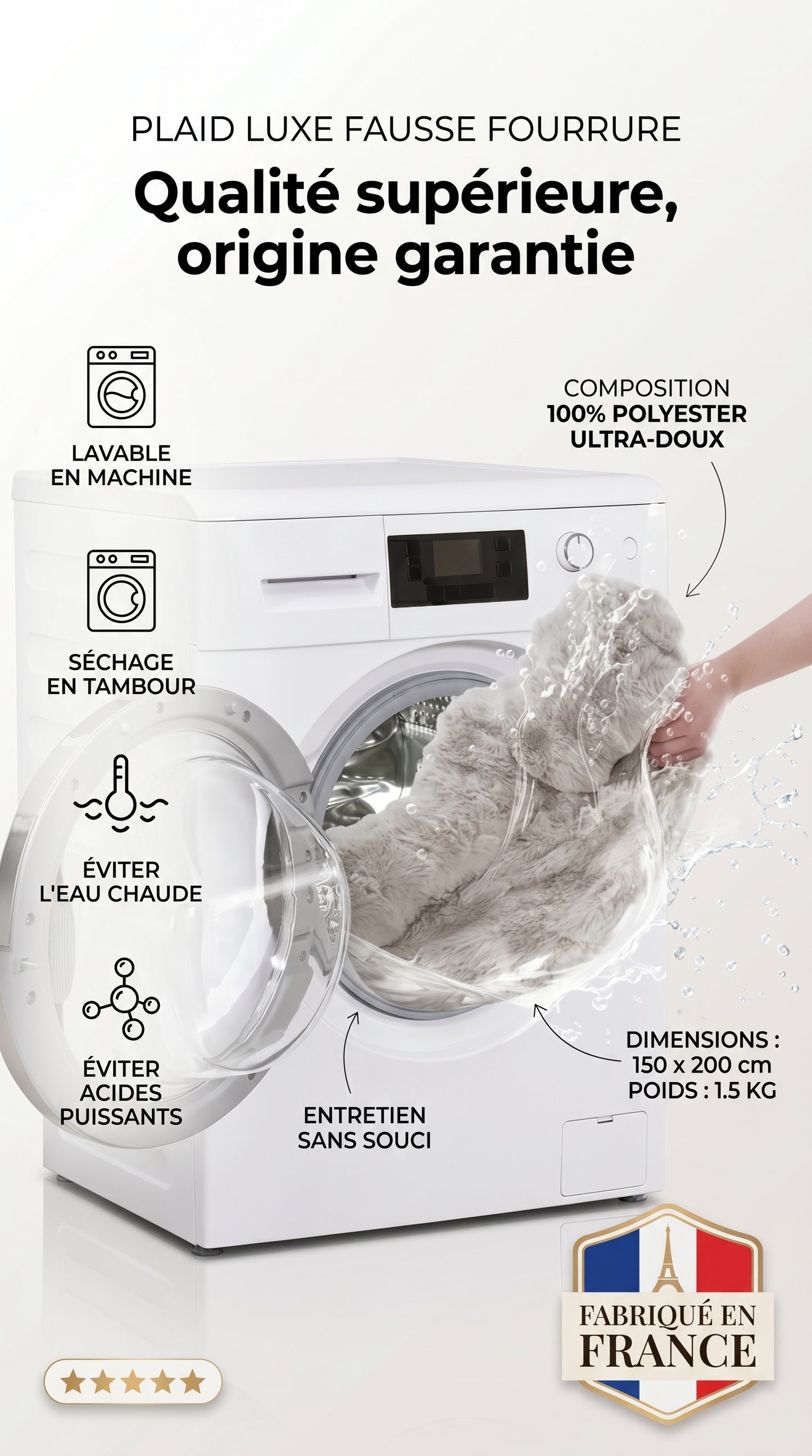 Tapis en Fausse Fourrure pour Animaux – Confort Luxueux au Quotidien