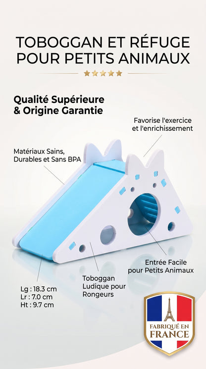 Une maison-jouet colorée pour stimuler votre petit rongeur